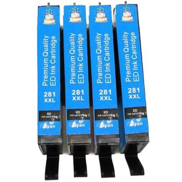 Imagem de BJ-INK 280 281 peças de cartucho de tinta, substituição para impressora C A N O N, compatível com impressora Pixma TR8520 TR7520 TS6120 TS6220 TS6320 TS6300 TS6200 TS9521C (BJ-2814C)