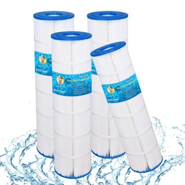 Imagem de Mscomft Pacote com 4 filtros de piscina PLFC-7468, filtros de piscina para piscinas acima do solo substitui Jandy CL 460/CV460, PJAN115, Unicel C-7468, Filbur FC-0810, FC-6410, C x OD: 68.6 cm x 17.8