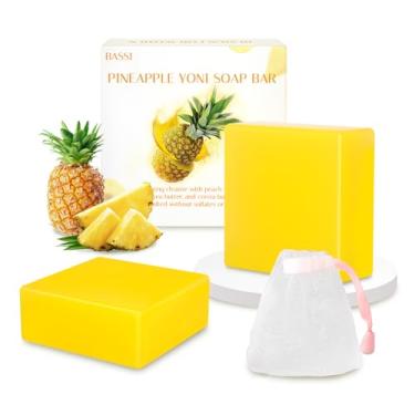 Imagem de 2 PÇS Sabonetes Yoni Sabonetes Femininos, Sabonete Yoni 100% Natural Orgânico para Mulheres Ph Balance Yoni Wash Elimina Odor Hidratante Yoni Care Sabonete com Rede Espumante, Sabonete Artesanal de