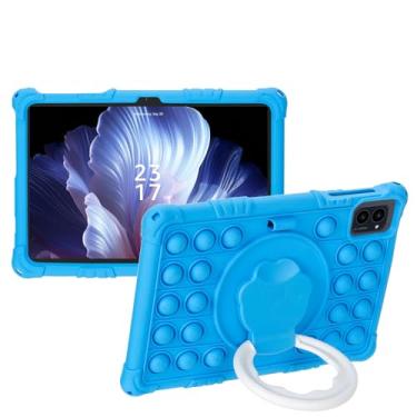 Imagem de Transwon Capa infantil para tablet ApoloSign Maxsignage EM101A/xiskt A5502 Tablet/AISLPC WDYQJE A55 Tablet/Plimpton P8 Pro 10 polegadas/CONSUNG N101B Tablet/AQHH Tablet 10.1/ Tibuta E200 - Azul