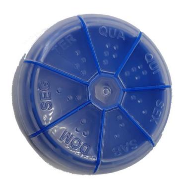 Imagem de Porta Comprimido Azul Redondo - For Import