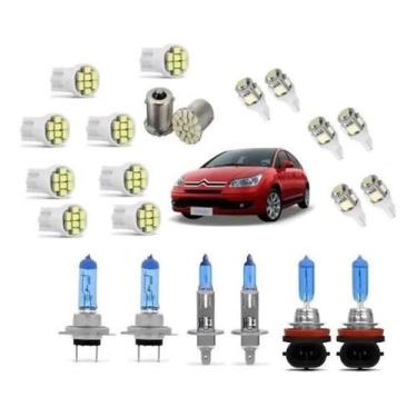 Imagem de Kit Lampadas Super Branca + Leds, C4 Hatch /Pallas 2007/2014 - Techone