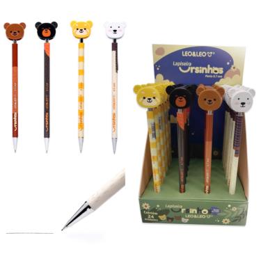 Imagem de LAPISEIRA 0.5 COM URSINHOS CORES VARIADAS UNIDADE LEO E LEO