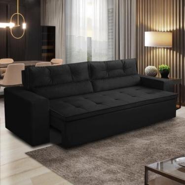 Imagem de Sofá Retrátil e Reclinável 2 lugares com Molas 1,50m Vanessa Suede Pre