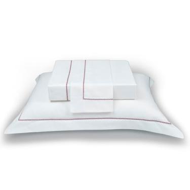 Imagem de Plumasul JOGO DE LENÇOL NATU PALLINA VINHO 100% ALGODÃO CETIM 300 FIOS QUEEN 4 PÇS