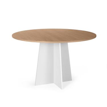 Imagem de Mesa De Jantar Redonda 4 Lugares 90cm Isabela Jade/branco - Straub Web