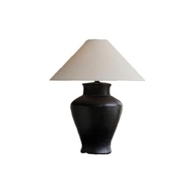 Imagem de Abajur de cabeceira Luminária de mesa cerâmica retrô para quarto e sala estar