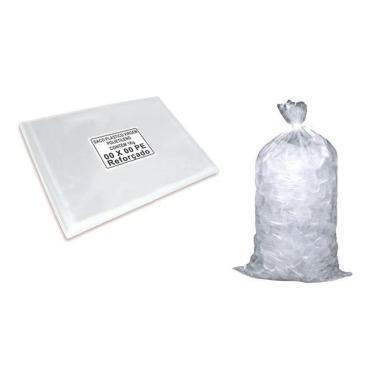 Imagem de Saco Plástico Transparente Cesta Básica 50X70 0,012Mm  1Pct 