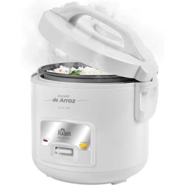 Imagem de Panela de Arroz Elétrica Kian Branca 5 Xícaras 1L 220V PA-100, 220V
