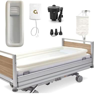 Imagem de Kit De Banheira Inflável Para Chuveiro Médico Ao Lado Da Cama, Banheira Inflável Médica Para Adultos, Sistema De Lavatório Corporal Inflável Portátil Em Pvc Com Bolsa De água E Bomba De Ar