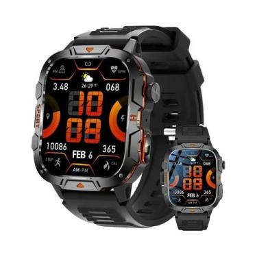 Imagem de Relógio Inteligente Masculino Com Chamada Bluetooth, Monitor De Fitnes