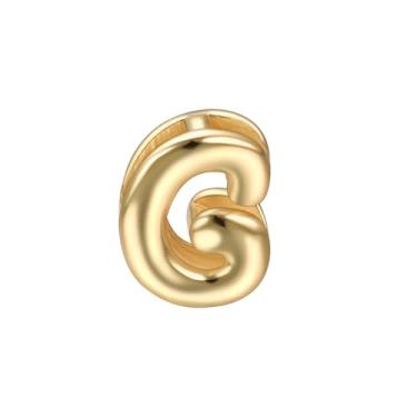Imagem de Aleasha Pingente G Inicial Ouro DIY Nome Colar Acessórios Adequado para Corrente de 1 mm (apenas pingente)