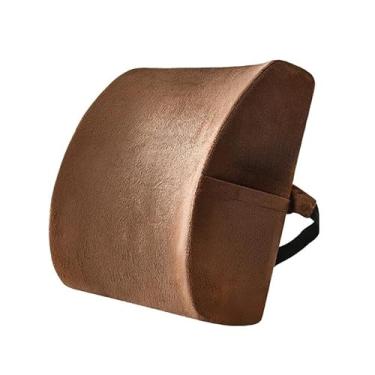 Imagem de KiBcsLic Travesseiro de apoio para as costas, encosto ergonômico, alça ajustável, almofada respirável, multiuso para sofá, carro, jogos, escritório, sofá, CafÉ