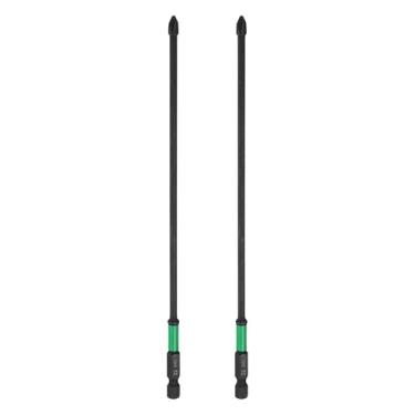 Imagem de HARFINGTON 2 peças de chave de fenda Phillips de impacto número 1 PH1 haste sextavada de 1/10.2 cm 8" (200 mm) de comprimento 0,4 cm broca magnética de cabeça cruzada S2 chave de fenda industrial de