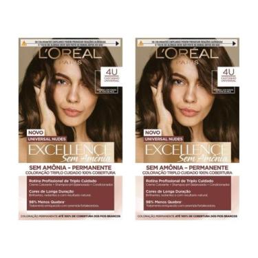 Imagem de Coloraçao Imedia Sem Amonia 4U Castanho - Kit Com 2Un - Imédia