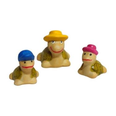 Imagem de Familia MINIATURA Tartaruga Chepeu de Ceramica Decorada - Decore Casa