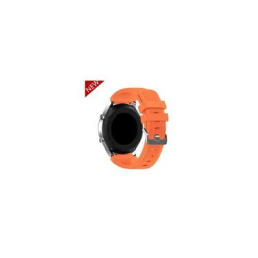 Imagem de Smartwatch Samsung Gear S3 Galaxy 46 mm com alças laranja de 22 mm - L