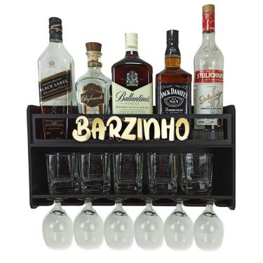 Imagem de Barzinho Parede Aparador Bebidas Sala Tema Barzinho 49X26