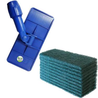 Imagem de Kit Suporte LT Limpa Tudo Junção Articulada + 10 Unidades Fibras Limpe