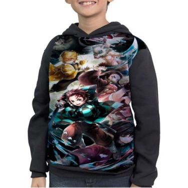 Imagem de Casaco Moletom Infantil Fanart Kimetsu No Yaiba Full Print - smoke, Pr