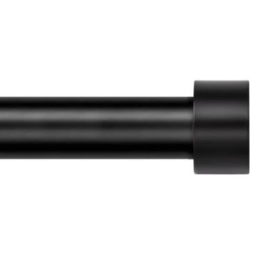 Imagem de Varão de cortina Zeerobee preto ajustável 80-427 cm para janela