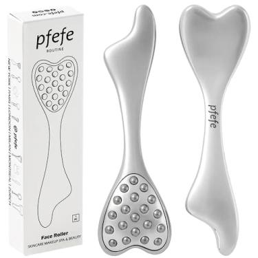 Imagem de Ferramenta para cuidados com a pele em aço inoxidável Gua Sha & Face R