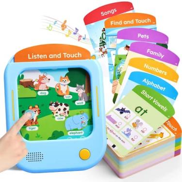 Imagem de Tablet de aprendizagem JoyCat Kids de 2 a 6 anos com 156 cartões flash