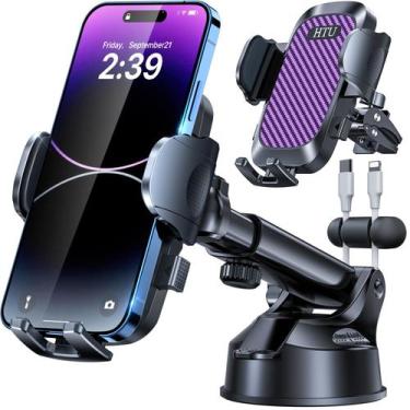 Imagem de Suporte de telefone para carro HTU 2025 Ultimate 5 em 1 100 kg, sucção