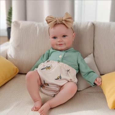 Imagem de Bebê Reborn Boneca Menina Corpo de Silicone 48cm Olhos Azuis Pode Tomar Banho