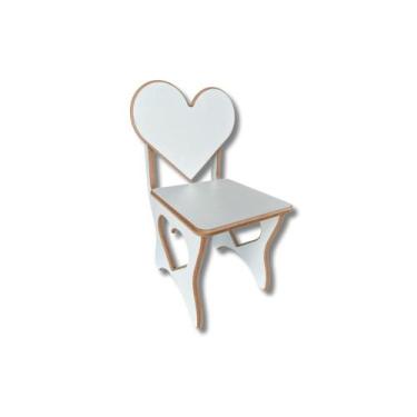 Imagem de Cadeira infantil coração em mdf - J TEIXEIRA MOVEIS