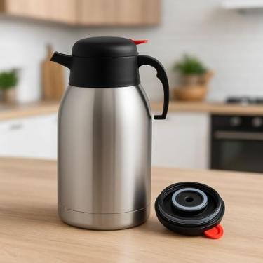 Imagem de Jarra Térmica De Inox 1,5L Pulsador Café Chá Suco Resistente