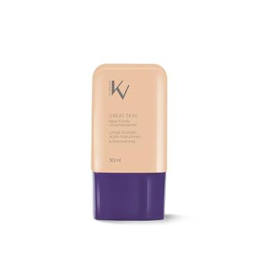 Imagem de KV Makeup Base Liquida 3.5 Ultra-resistente com Ácido Hialurônico e Niacinamida, 30ml