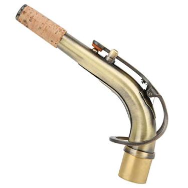 Imagem de Yctze Latão do Pescoço do Saxofone para Sax Alto, Acessório de Tubo Dobrado de 2,45 Cm para Desempenho e Entonação Aprimorados (Bronze Antigo)