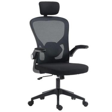 Imagem de Cadeira Escritório Diretor Giratória Dr.Office, Mesh Respirável, Braço