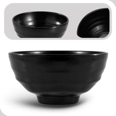 Imagem de Bowl Redondo Naha 14cm Preto Melamina Hauskraft Elegante