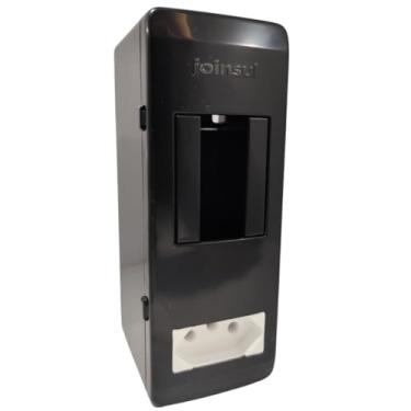 Imagem de Caixa De Proteção Sobrepor Slim Para Disjuntor Mono/bipolar + Tomada 10A Preta