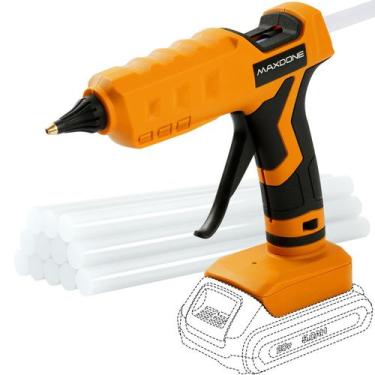 Imagem de Pistola de cola quente sem fio MAXDONE 100W 20V para bateria DeWalt