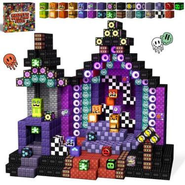 Imagem de Blocos magnéticos idoot Monster Bear Montessori STEM Toys 100 unidades