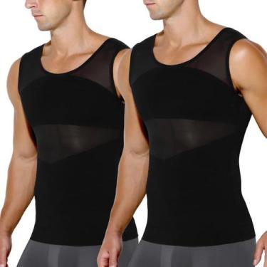 Imagem de Camiseta regata masculina de malha de compressão Body Shaper Arjen Kro