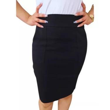 Imagem de Saia evangelica midi - kgente, Preto, PP