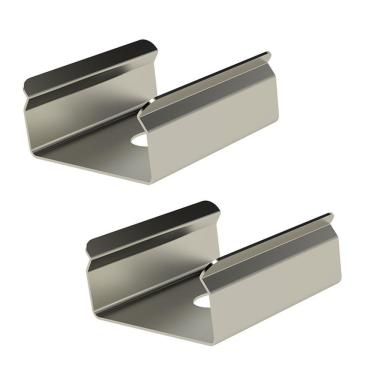 Imagem de Kit Acessórios Taschibra Para Perfil Embutir 0,9x2,4cm Vertex 24 Preto