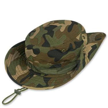 Imagem de Chapéu Ruqizhi UPF 50+ com proteção UV e balde ajustável