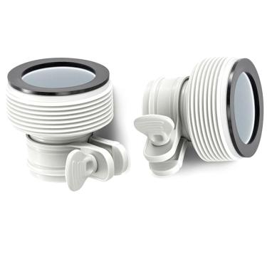 Imagem de ELAIRUA Kit adaptador de mangueira de piscina - conector tipo B para bombas Coleman & Intex, filtros, sistemas de água salgada - Serve para mangueiras de 3,15 cm e 3,8 cm - Montagem de substituição de