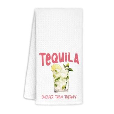 Imagem de Yhtrg Presentes para amantes de tequila, toalhas de cozinha 40 x 61 cm, presentes de tequila para mulheres e homens, toalhas de mão decorativas, toalhas de chá mexicanas modernas para cozinha, bar