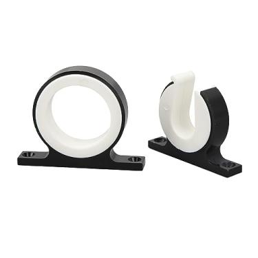 Imagem de Fafeicy Rack de Vara de Pesca Horizontal, 2 Pacotes, Suporte de Alumínio para Varas de Pesca Com Anel de Travamento para Barcos, Caminhões, Rvs, Carros (Preto)