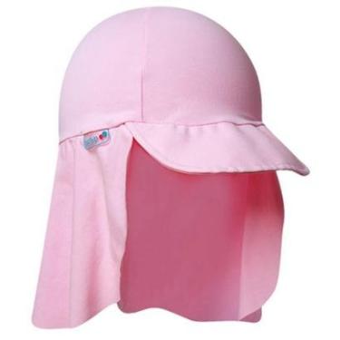 Imagem de Boné Praia Legionário Bebê e Infantil Proteção UV Rosa Claro Tip Top-Feminino