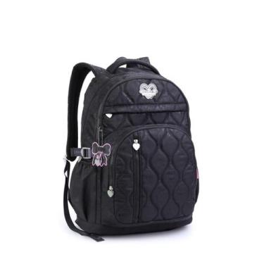 Imagem de Mochila Feminina Juvenil Costas Para Notebook Matelassê - Seanite, Pre