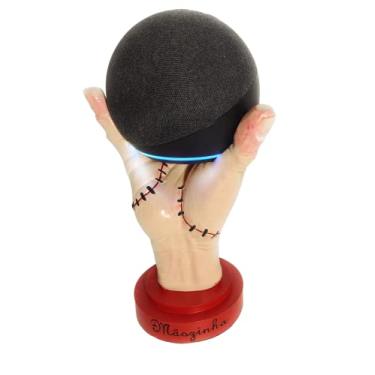 Imagem de 3D Presentes Criativos, Suporte Echo Dot 5 Suporte Alexa Echo Dot 4 Modelo Mãozinha Série Wandinha Suporte Echo Dot 5ª ou 4ª Geração