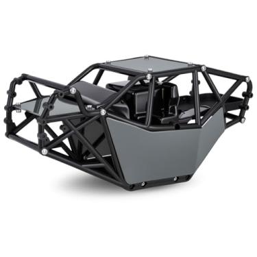 Imagem de RC Roll Cage Rock Buggy Body Shell Nylon Chassis Kit for 1/10 Axial SCX10 ll 90046 UTB10 Crawler Car Upgrade Parts (Gray)