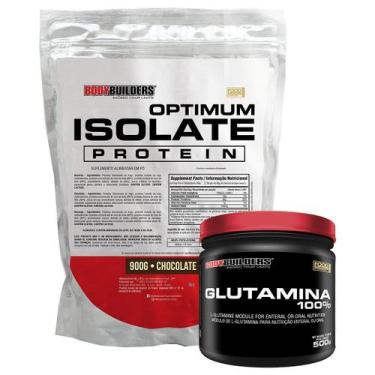 Imagem de Kit Optimum Isolate Whey Protein 900G + Glutamina 500G - Bodybuilders